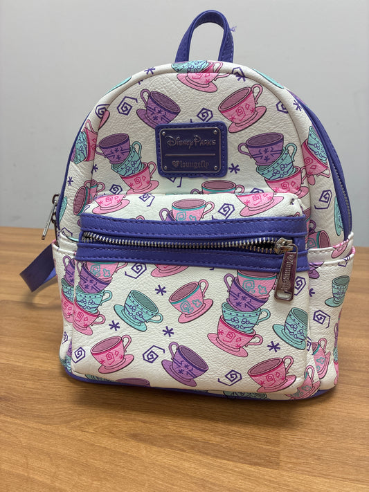 Disney Parks Loungefly Alice in Wonderland Mad Tea Party Teacups- Mini Backpack