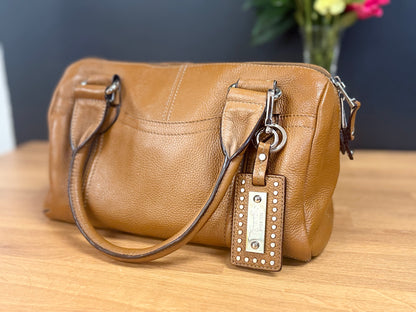 Tignanello Pebbled Leather Satchel Bag