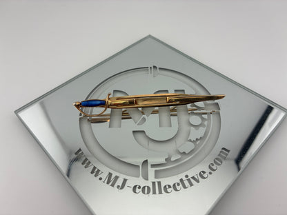 Swank sword tie clip