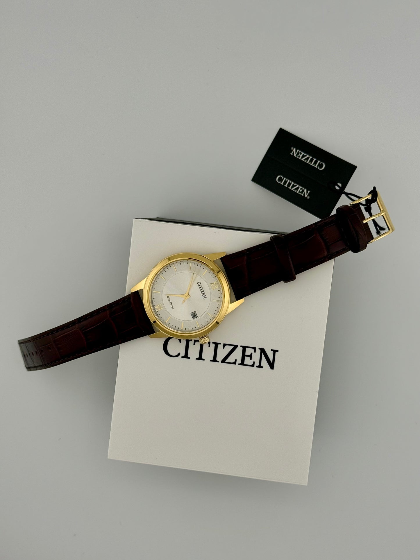 Citizen Eco-Drive Gold & Silver Dress Watch (AW1232-04A)