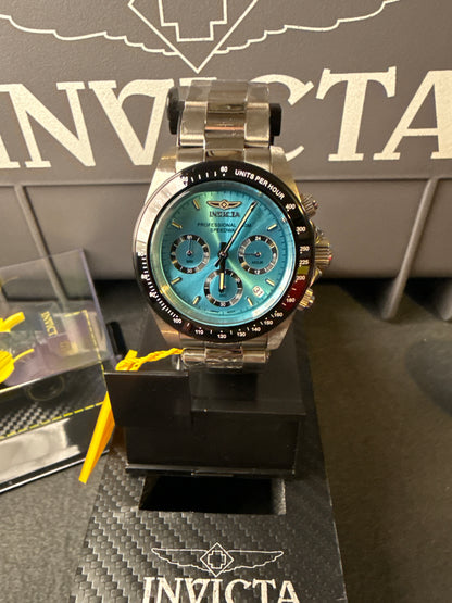 Invicta Speedway - 39.5mm, Light blue and Steel