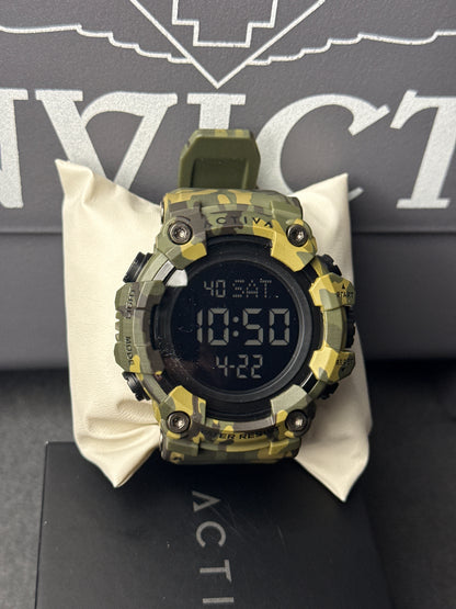 Activa X Invicta Digital - 56mm, Camouflage, Green