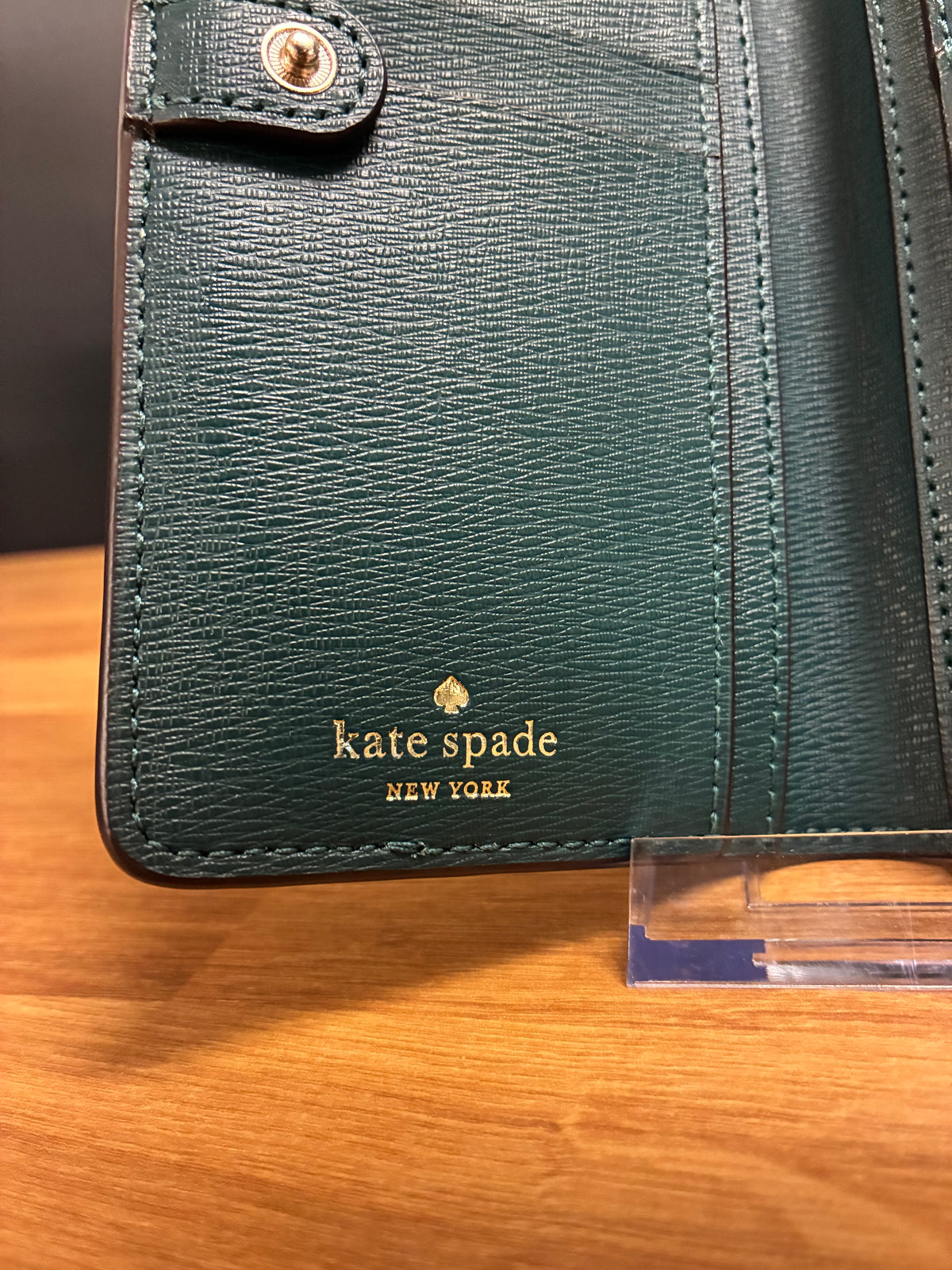 Kate Spade Darcy Large Slim Bifold Wallet- Seawater multi