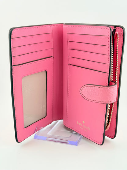 Pink Kate Spade Madison Medium Compact Bifold Wallet