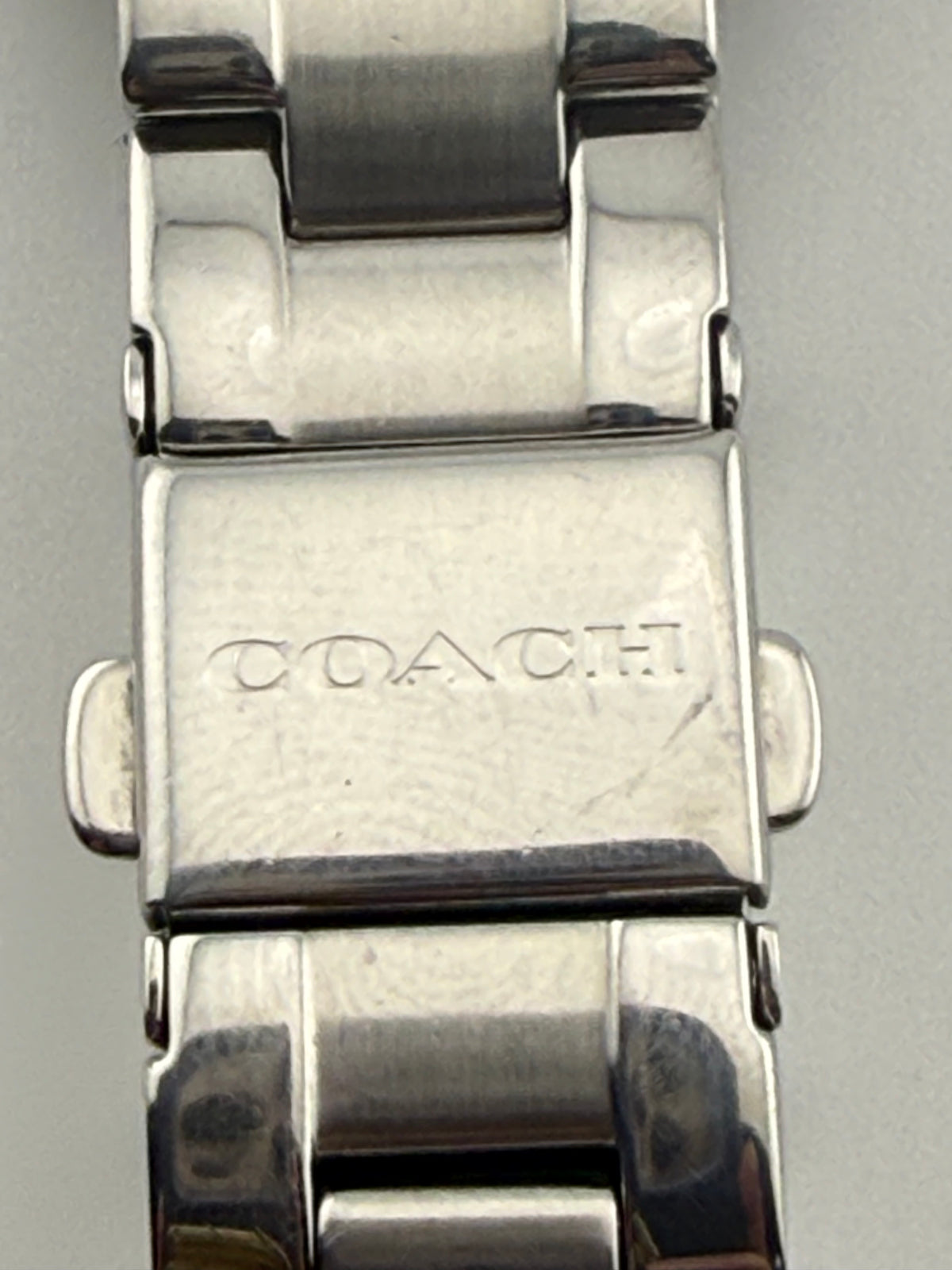 Coach Boyfriend Stainless Steel Crystal Accented Women's Watch