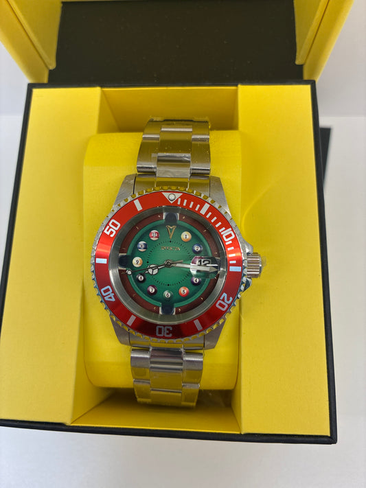 Invicta Pro Diver House of Cards Men's Watch - 40mm. Gold (50523) Billiards