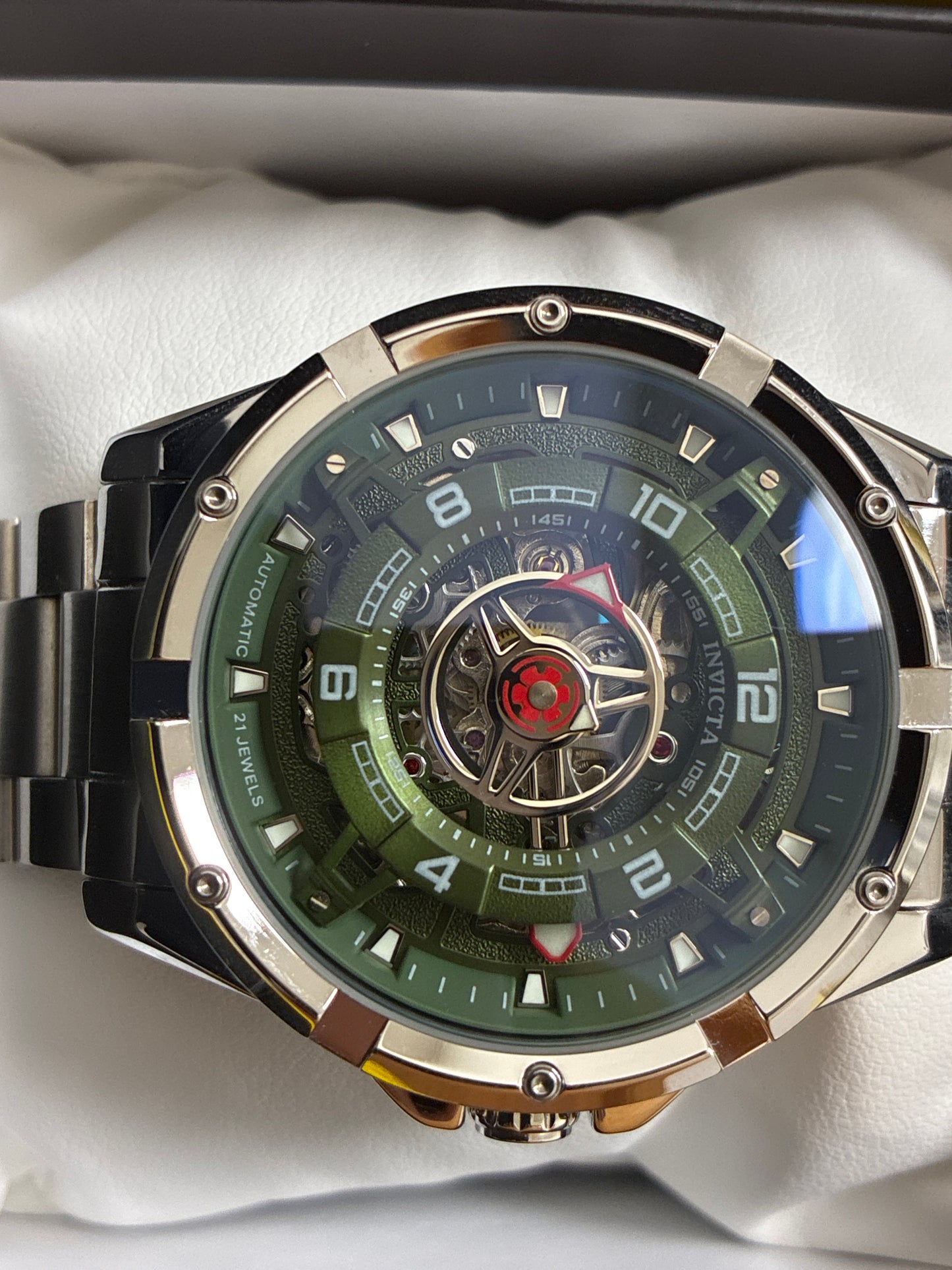Invicta  Racing Interpoint Automatic 70083 silver band