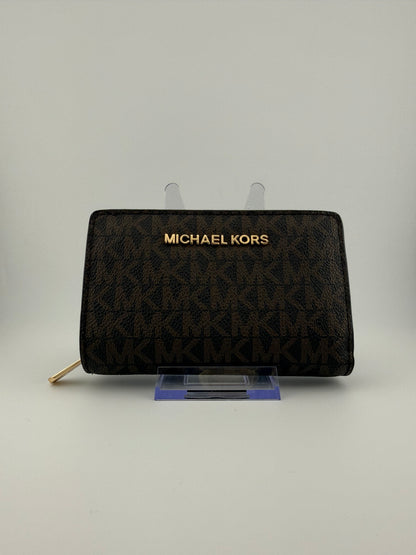 Michael Kors Jet Set Travel Medium Bifold Coin Zipper Wallet