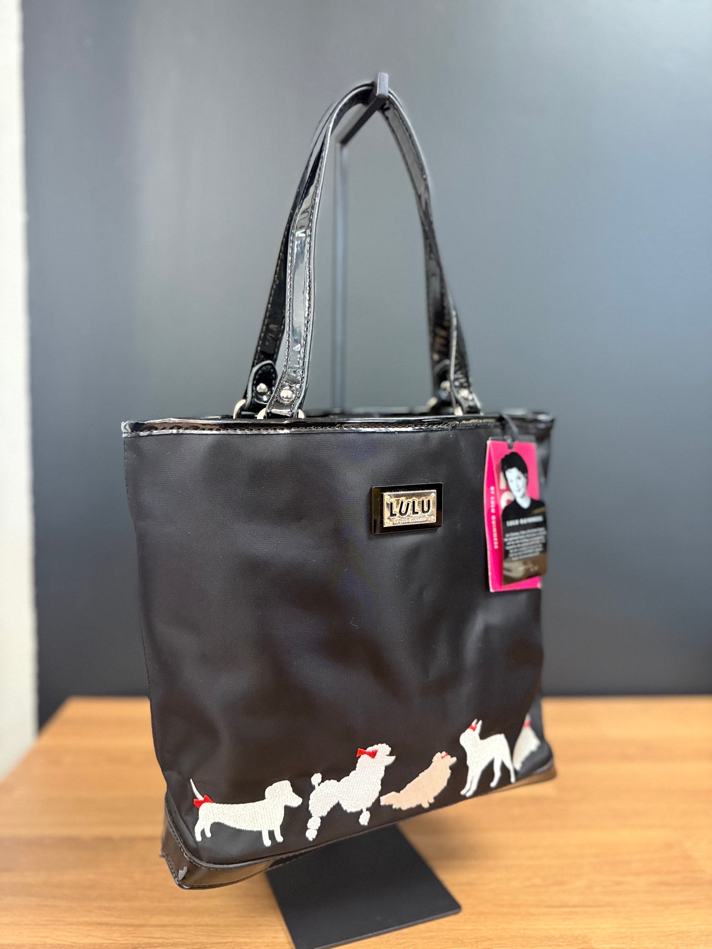 Lulu Guinness "A Dog's Life" tote bag