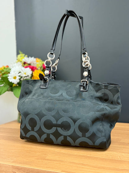 Coach Mia Tote Op Art Signature