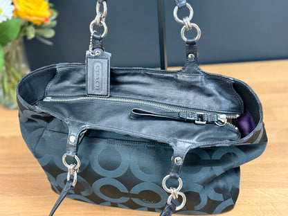 Coach Mia Tote Op Art Signature