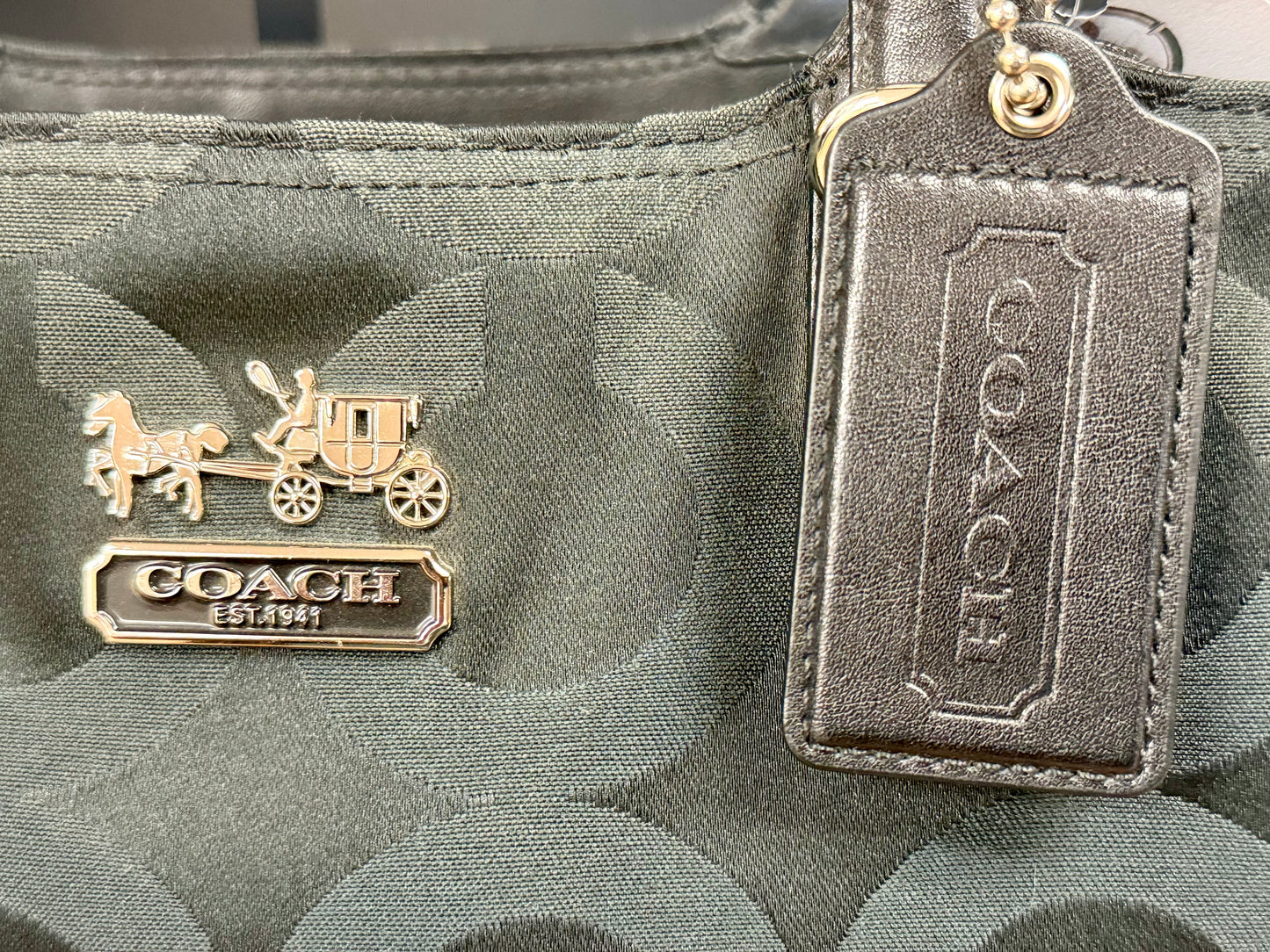 Coach Mia Tote Op Art Signature