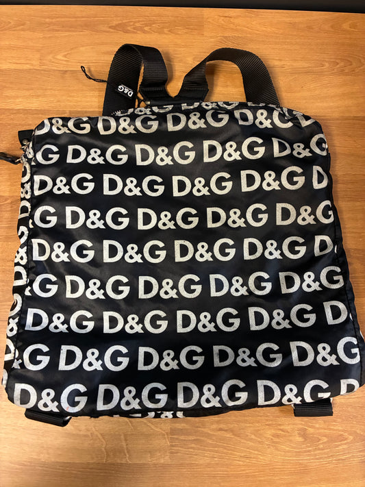 Dolce and Gabbana logo print backpack