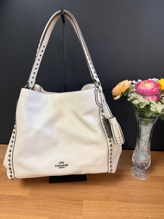 Coach Edie 31 in Chalk White
