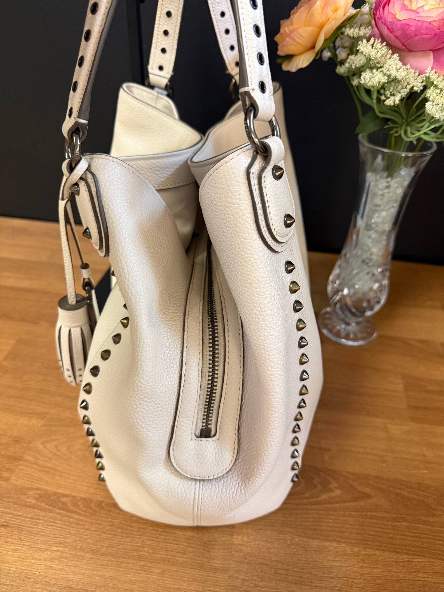 Coach Edie 31 in Chalk White