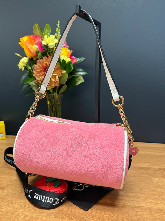Juicy Couture Sweet N Juicy Strawberry Pink Barrel Bag
