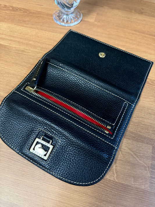 Dooney & Bourke Pebbled Leather Clutch - Black