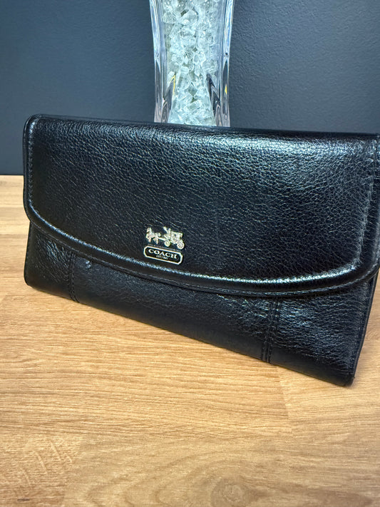 COACH Madison Leather Checkbook Wallet
