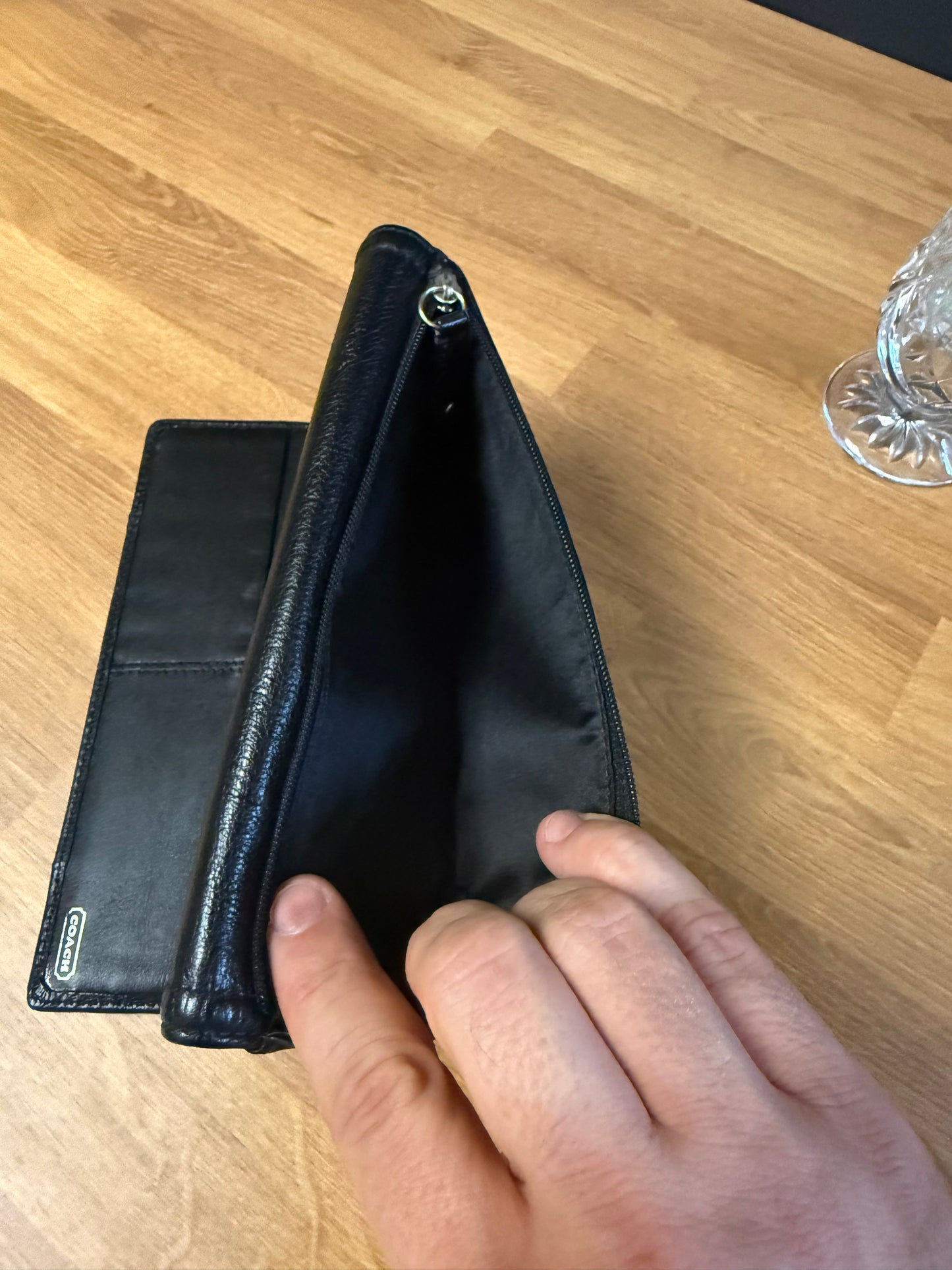 COACH Madison Leather Checkbook Wallet