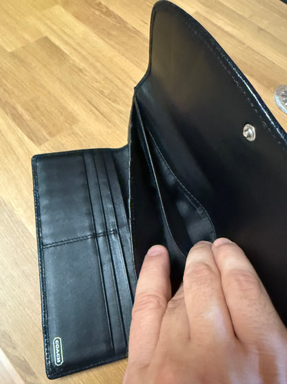 COACH Madison Leather Checkbook Wallet