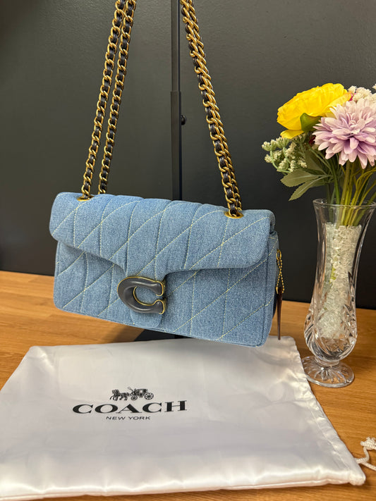 COACH Tabby 26 Quilted Denim Shoulder Bag