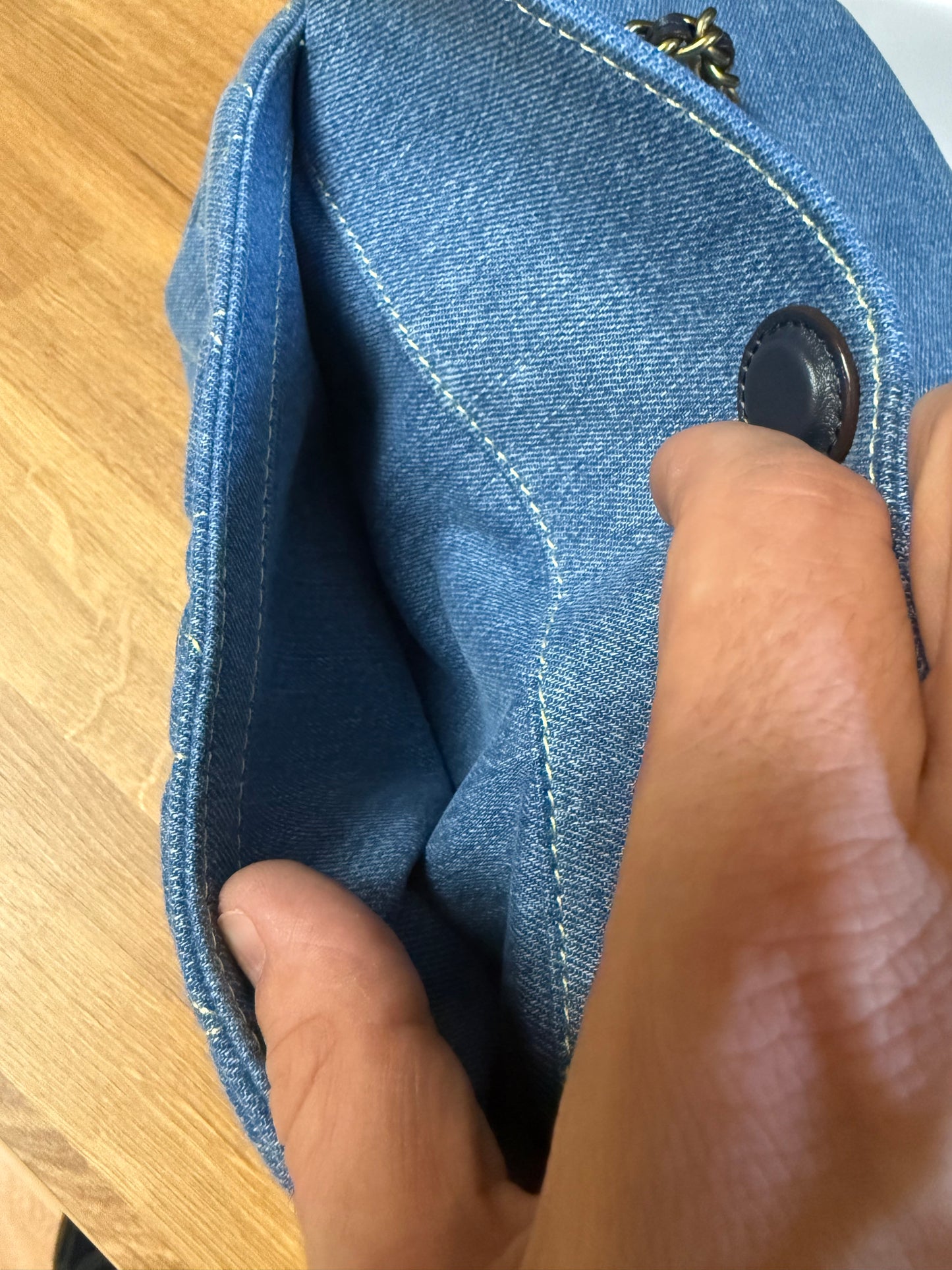 COACH Tabby 26 Quilted Denim Shoulder Bag