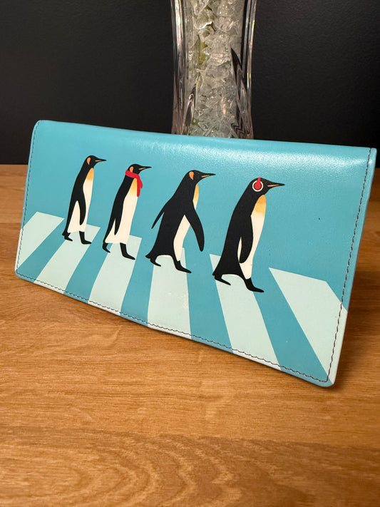 Graffiti Long Wallet Leather Penguin "Abbey Road"