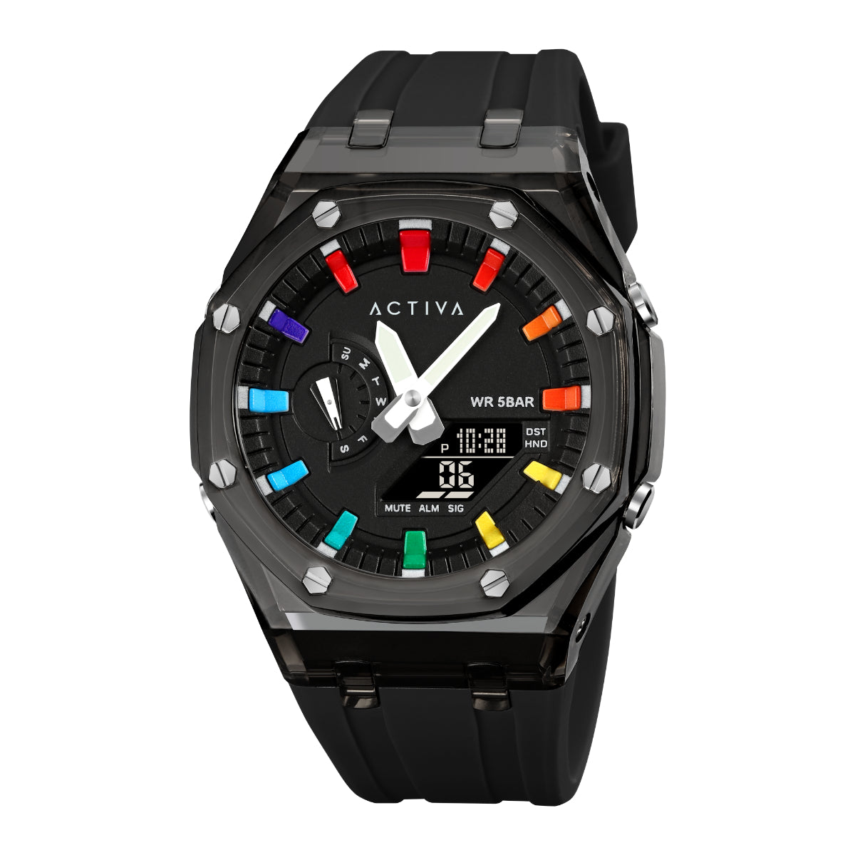 Activa Kaleido X Invicta digital – 44.2 mm, black