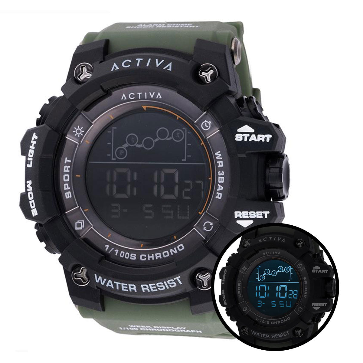 Activa Summit X Invicta Digital - 50mm. Black and green