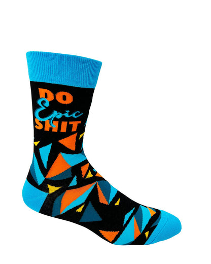 Do Epic Shit Men's Novelty Crew Socks